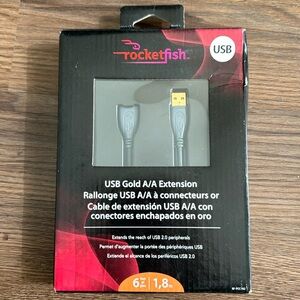 NIB USB-A extension cable 1.8 m (6 feet)